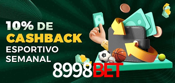 10% de bônus de cashback na 8998BET
